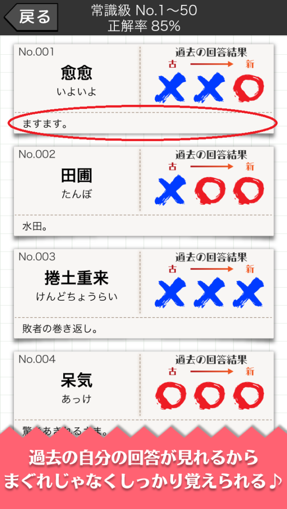 難読漢字クイズの意味を追加しました。